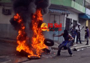 Carretilleros protestan alrededores hospedaje Yaque