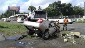 Dos muertos 4 heridos accidentes SFM y Santiago