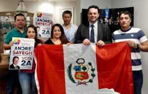 Organización peruana se forma para apoyar Andre Sayegh para alcalde Paterson   