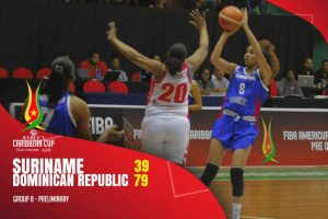 Selección femenina de basket gana en Surinam