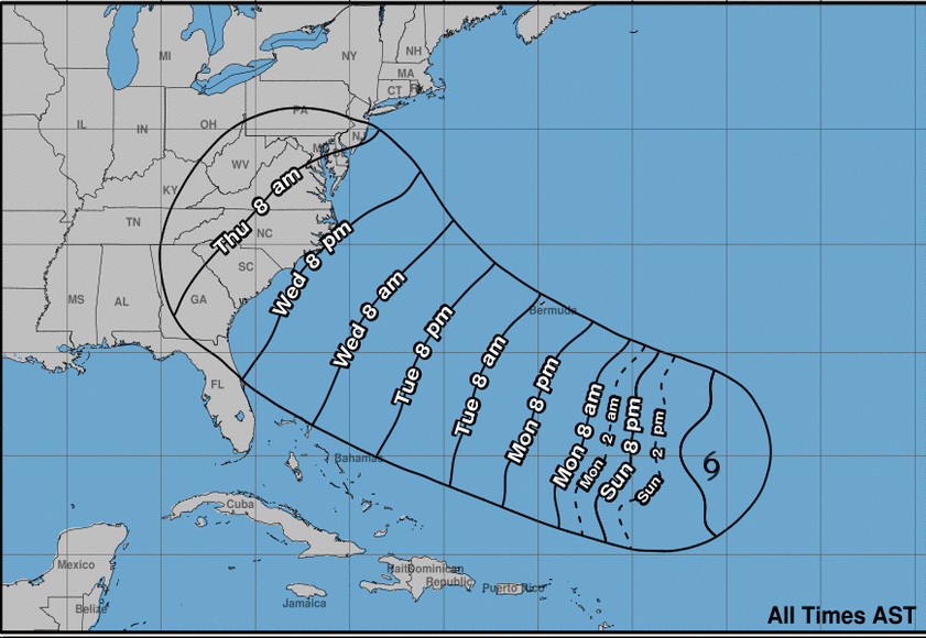 Tormenta Florence se convertirá en huracán este domingo