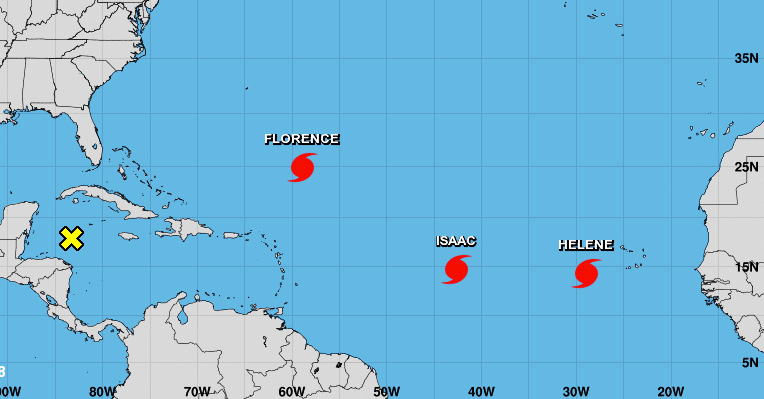 Tres huracanes en el Atlántico