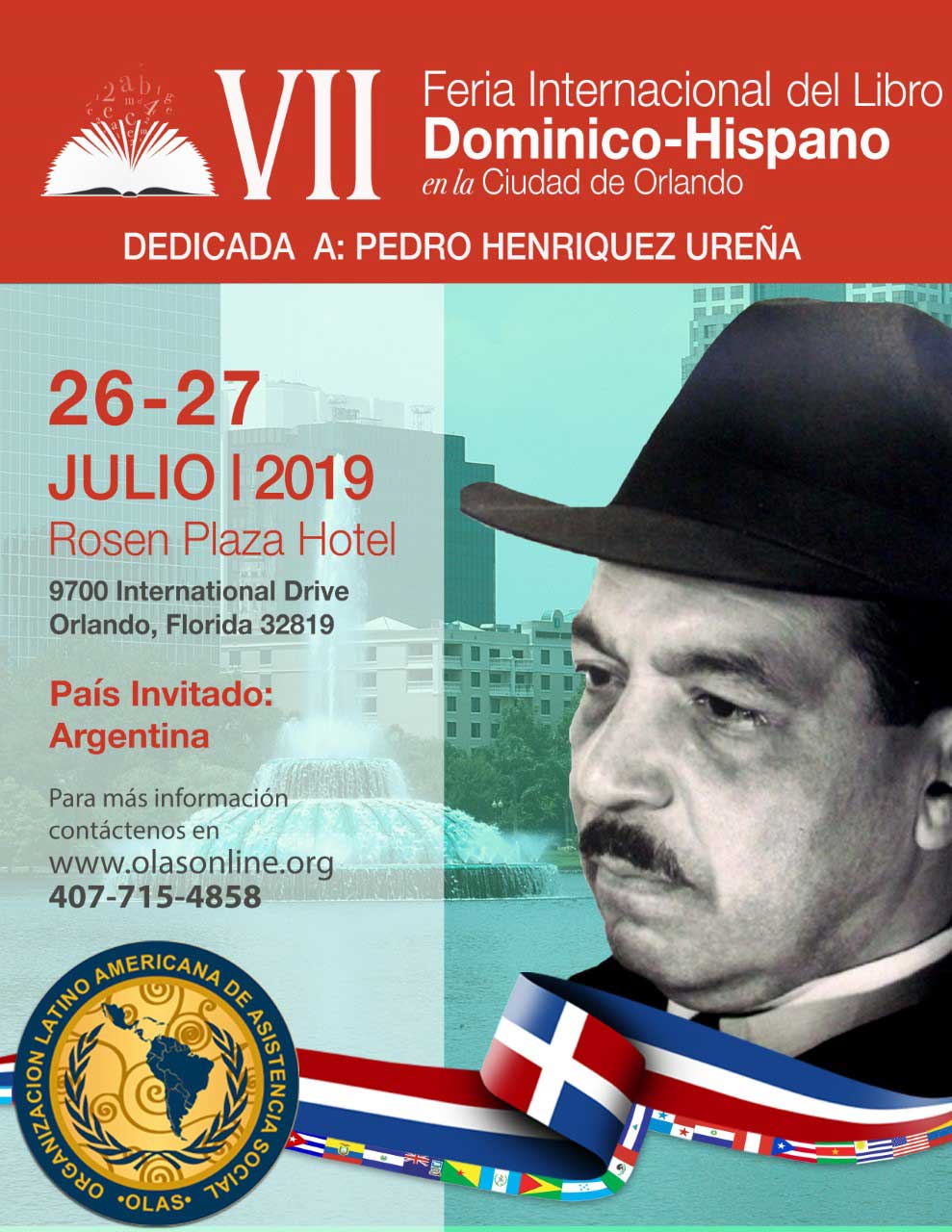 OLAS anuncia “VII Feria Internacional del Libro Dominico-Hispano en Orlando”