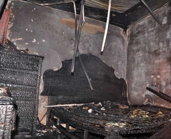 Fuego afecta parcialmente segundo nivel de vivienda