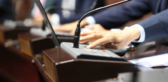 diputados votando