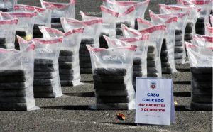 447 paquetes de cocaína