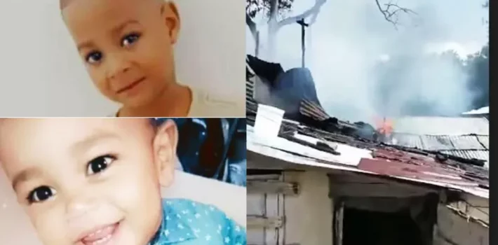 niños maco tibio incendio