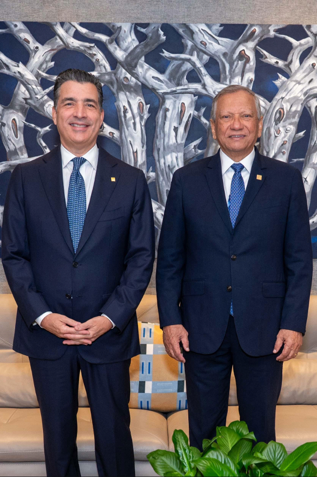 Banreservas y Banco Popular coordinan estrategias para fortalecer el sistema financiero y el crecimiento económico dominicano